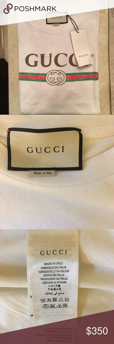 gucci tags shirts|authentic gucci tag.